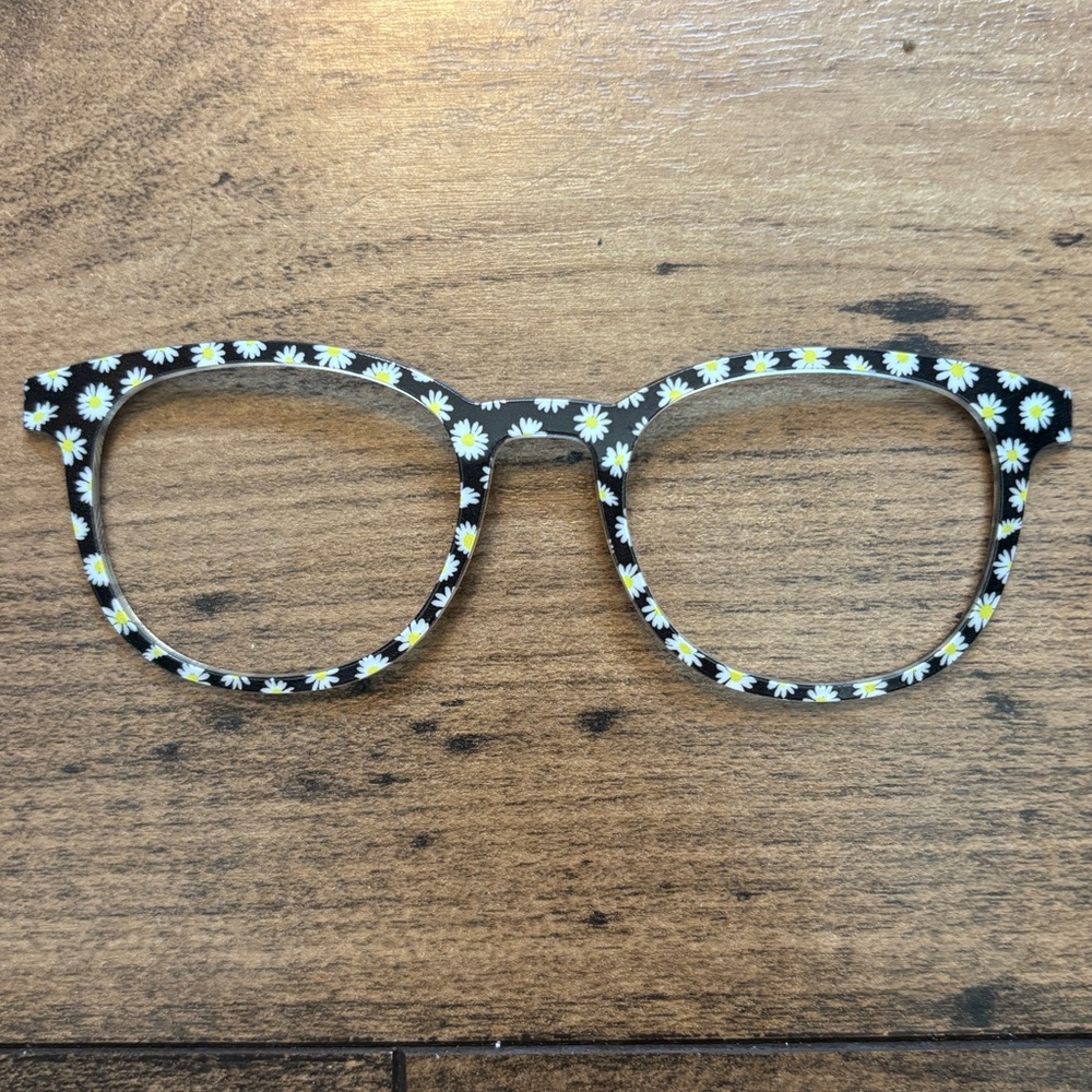 Black and White Daisy Frame Toppers